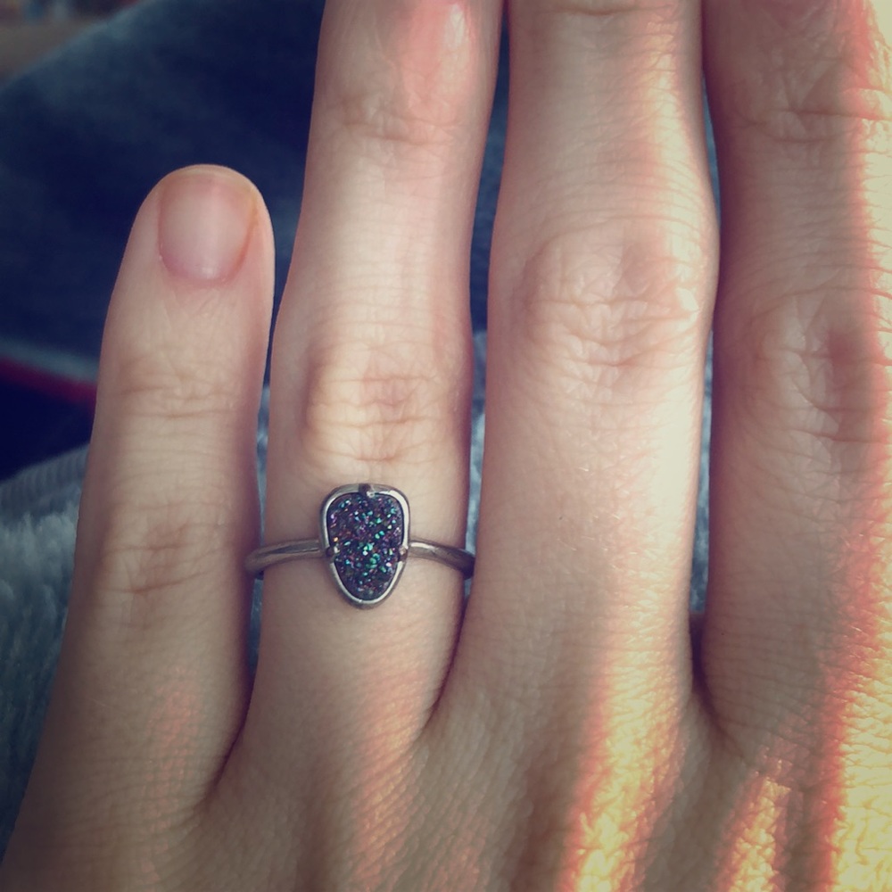 Kendra Scott multicolored druzy ring